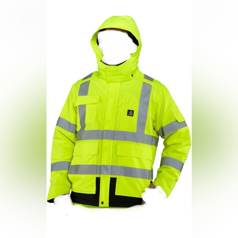 Carhartt Men's High-Vis Waterproof Loose Fit Class 3 Jacket